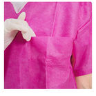 使い捨て可能な短い袖はスーツ、医学FDAをごしごし洗うスーツのユニフォームをごしごし洗う